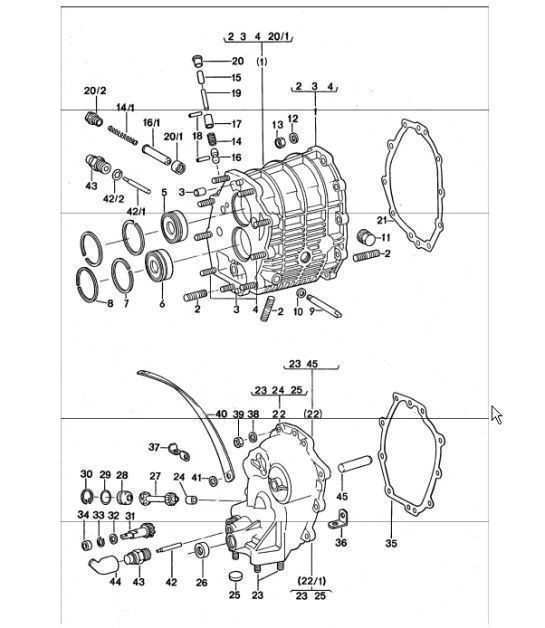 Diagram 302-05 Porsche 911/912 (1965-1989) Transmission