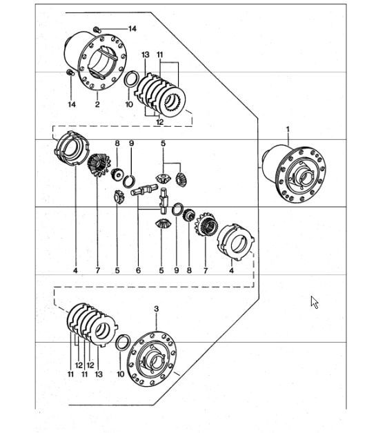 Diagram 305-10 Porsche Cayman S 3.4L 987C 2005-08 Transmission