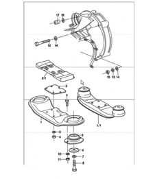 transmission suspension 911 TURBO 1975-77