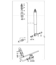 vibration damper, stabiliser 911 TURBO 1975-77