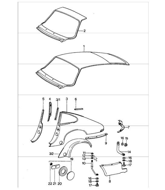 Diagram 801-35 Porsche Cayman 718 (982) 2017>> Carrozzeria