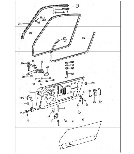 Diagram 804-00 Porsche Macan S Gasolina 3.0L V6 340 CV Carrocería