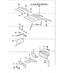 lining inner rear 911 TURBO 1975-77