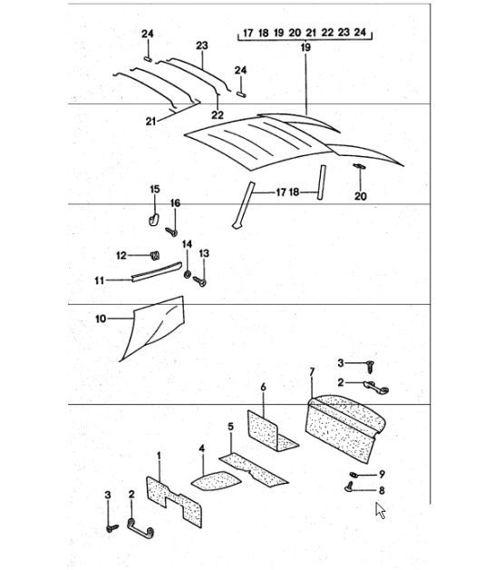 Diagram 807-05 Porsche 卡宴 S 4.5L V8 2003 年>>  车身