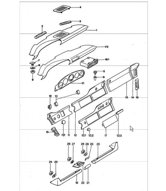Diagram 809-00 Porsche Cayenne 9YA 2018-2023 