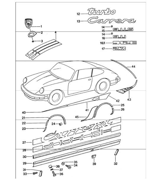 Diagram 810-00 Porsche 992 Carrera 2 3.0L 