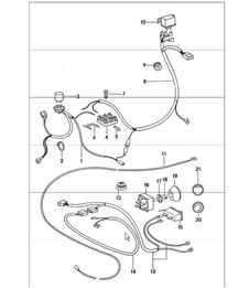 air conditioner, electrical components 911 TURBO 1975-77