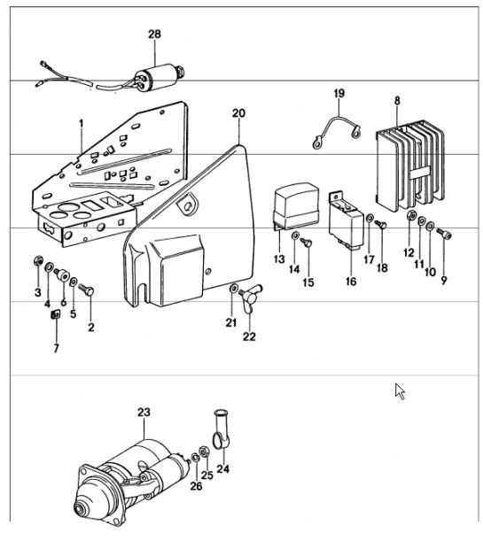 Diagram 902-05 Porsche 991 Cabriolet 2S 3.0L（420马力） 电子设备