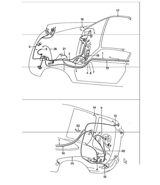 Diagram 902-20 Porsche Cayman GT4 3.8L 2015-16 Materiale elettrico
