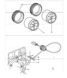speedometer, pulse sender 911 TURBO 1975-77