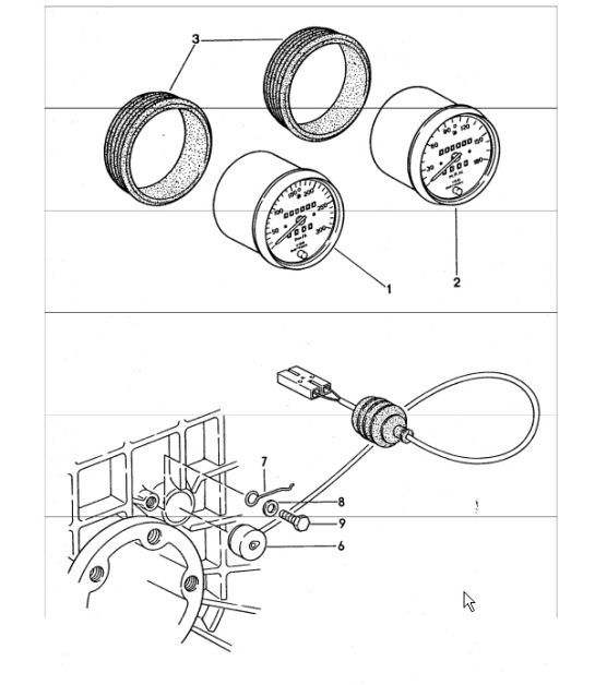 Diagram 906-05 Porsche 911/912 (1965-1989) Materiale elettrico