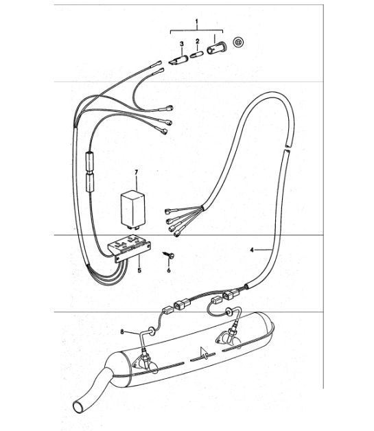 Diagram 906-15 Porsche Boxster 986 2.5L 1997-99 Electrical equipment