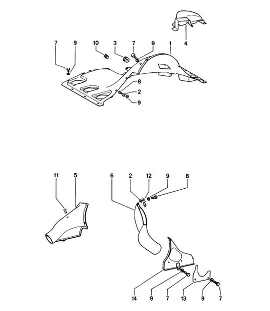 Diagram 105-005 Porsche 911/912 (1965-1989) Moteur