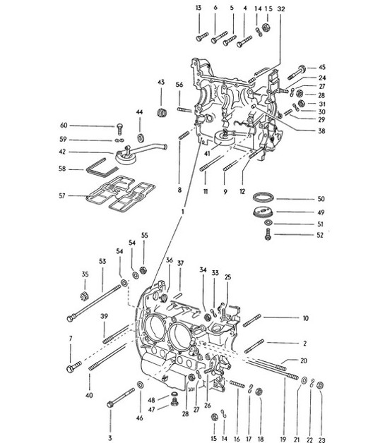 Diagram 111-005 Porsche 914 (1970-1976) Moteur