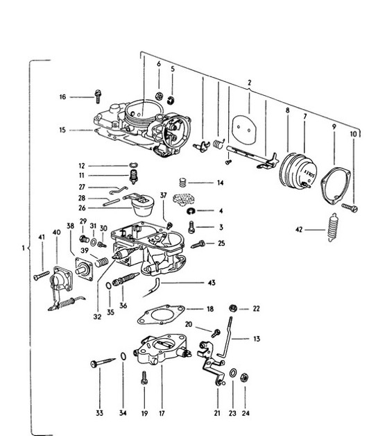 Diagram 117-000 Porsche Cayenne MK3 (958) 2010-2017 Moteur