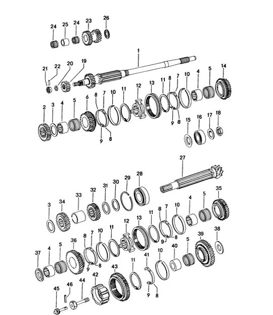 Diagram 303-005 Porsche Panamera Turbo S E-Hybrid 4.0L V8 