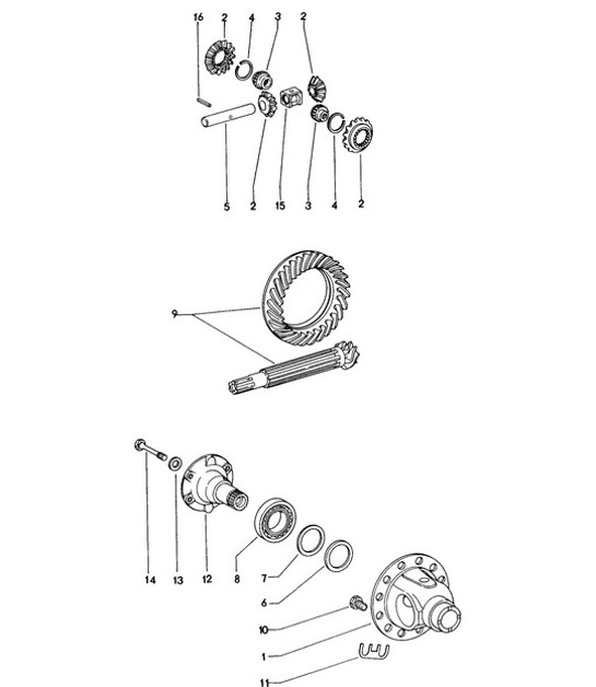 Diagram 305-000 Porsche Cayenne S/GTS 4.8L 2007>> Trasmissione