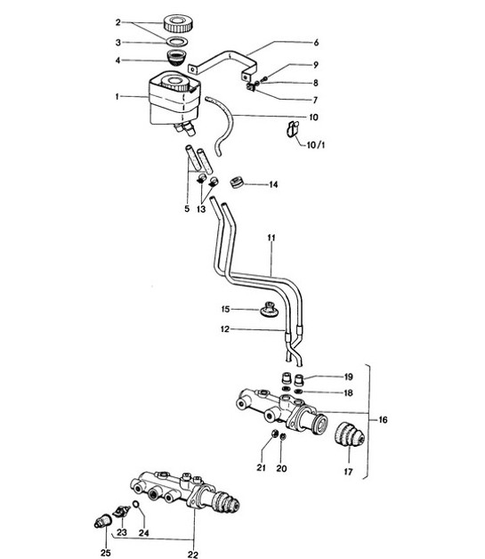 Diagram 604-000 Porsche 914 (1970-1976) Roues, Freins