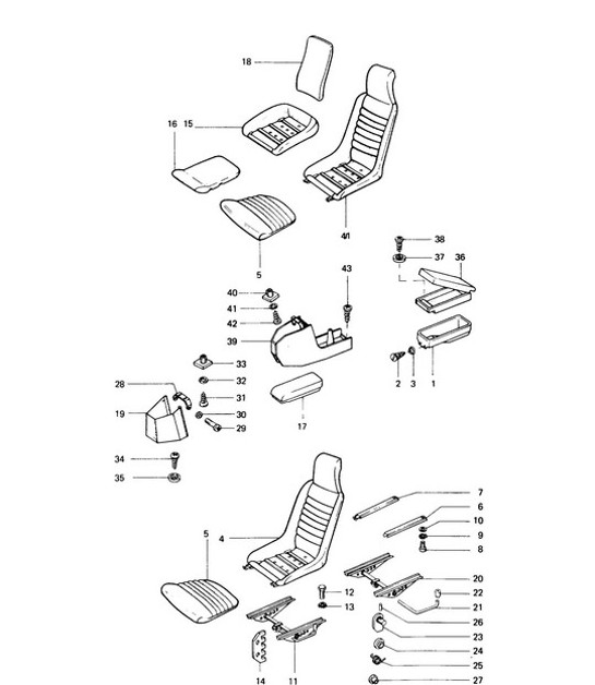 Diagram 808-000 Porsche Boxster 25 ans 718 4.0L Manual (400 ch) Carrosserie