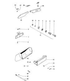 车内后视镜 / 手套箱 / 遮阳板 914 1970-76