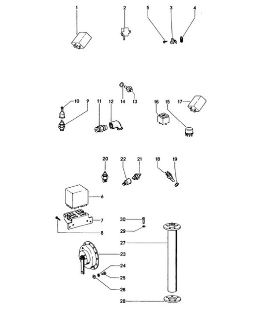Diagram 903-005 Porsche Cayman 987C/981C (2005-2016) Équipement électrique