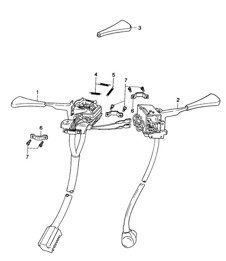 Steering column switch  914-6 1970-76