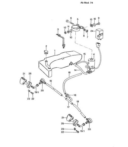 Diagram 904-020 Porsche 997 (911) MK1 2005-2008 Équipement électrique