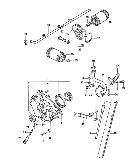 Diagram 104-000 Porsche Panamera Turbo S Sport Turismo 4.0L V8 
