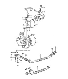 Engine lubrication / Turbocharger 924 TURBO 1979