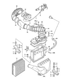 Air cleaner system 924 1976-79