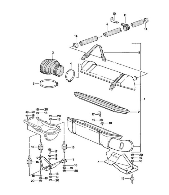 Diagram 106-005 Porsche Cayenne Turbo E-Hybrid Coupe V8 4.0L 739Hp 