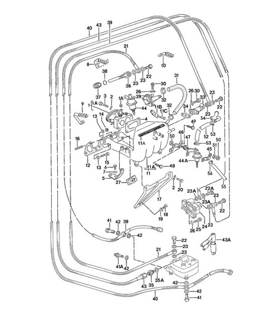Diagram 107-010 Porsche Cayenne 3.6L 2007>> Motore