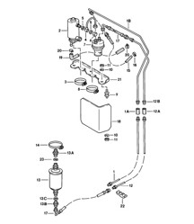 Fuel system - (F >>92461 04800) - 924 1976-79