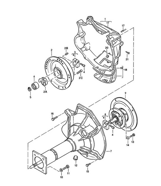 Diagram 307-000 Porsche Cayenne Turbo S 4.5L 2006>> Transmission