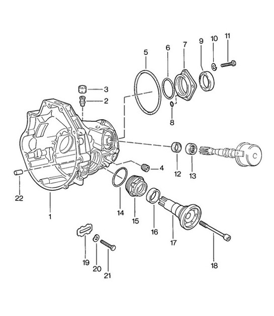 Diagram 308-000 Porsche 997 MKII GT2 RS 2011>> Transmisión