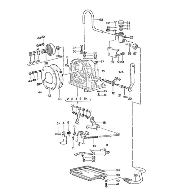 Diagram 309-000 Porsche 924 (1977-1988) Transmission