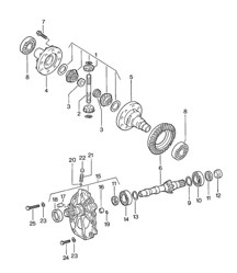 Differenzial / Automatikgetriebe 924 1976-79
