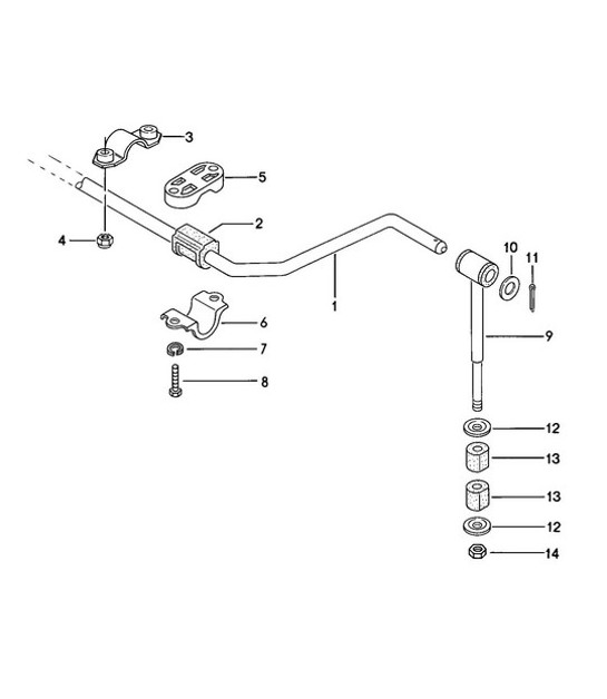 Diagram 402-005 Porsche Cayman 987C/981C (2005-2016) Front Axle, Steering 