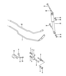 Stabiliser / Vibration damper 924 1976-79