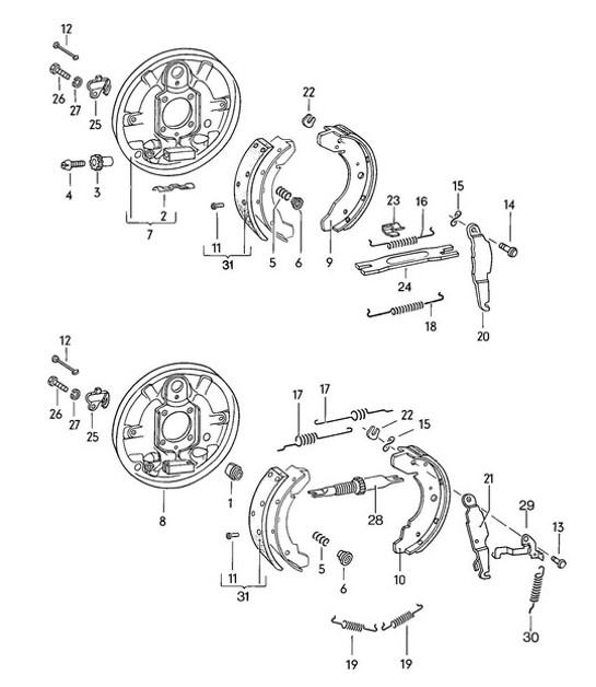 Diagram 603-000 Porsche 997 Carrera 2S 3.8L 2005>> Roues, Freins
