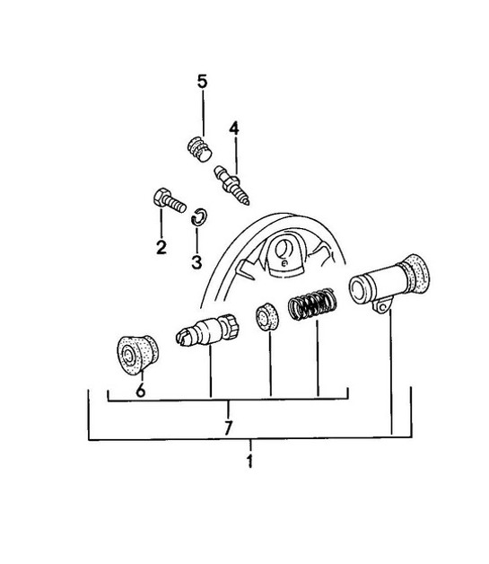 Diagram 603-005 Porsche 955 Cayenne 3.2L V6 2003-06 Wheels, Brakes