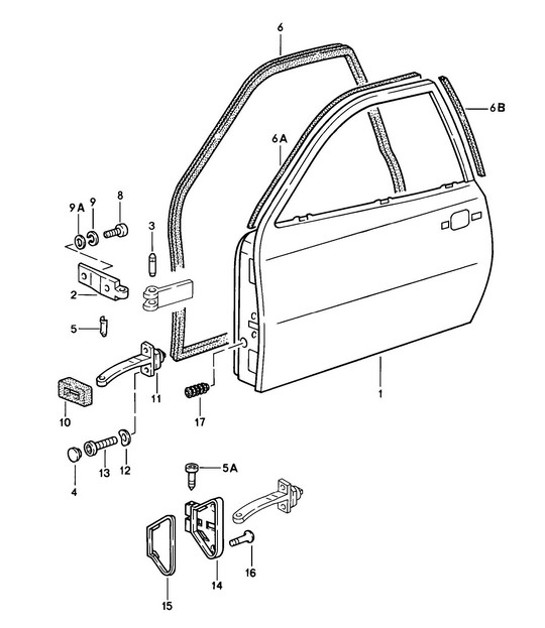 Diagram 804-000 Porsche 911 和 912（1965-1989）  车身