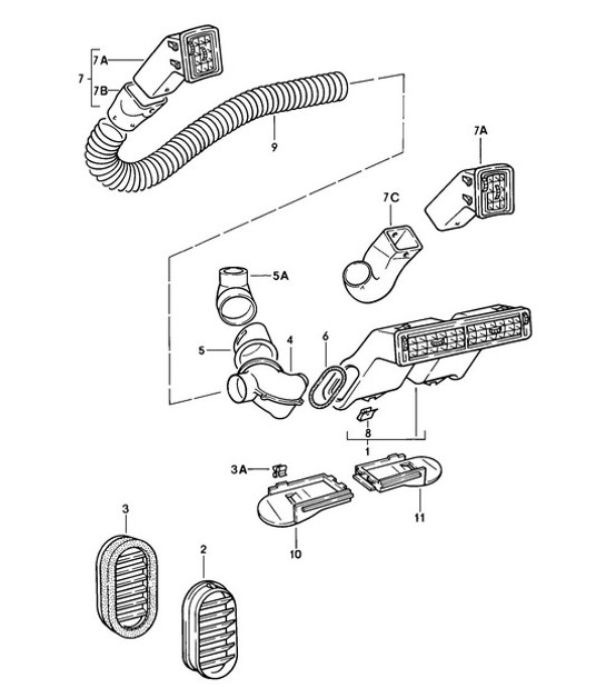 Diagram 813-005 Porsche 996 (911) (1997-2005) Body