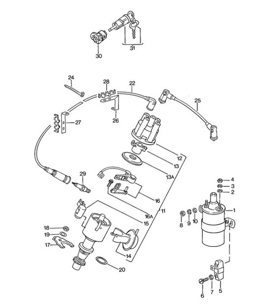 Diagram 901-000 Porsche Cayenne Coupé Turbo S E-Híbrido V8 4.0L 550 CV 
