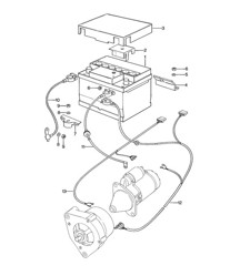 Batterie / Faisceaux de câbles pour Démarreur / Générateur 924 1976-79