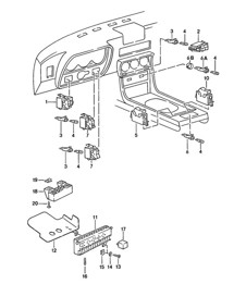 Switch / Fuse box / Relay 924 1976-79