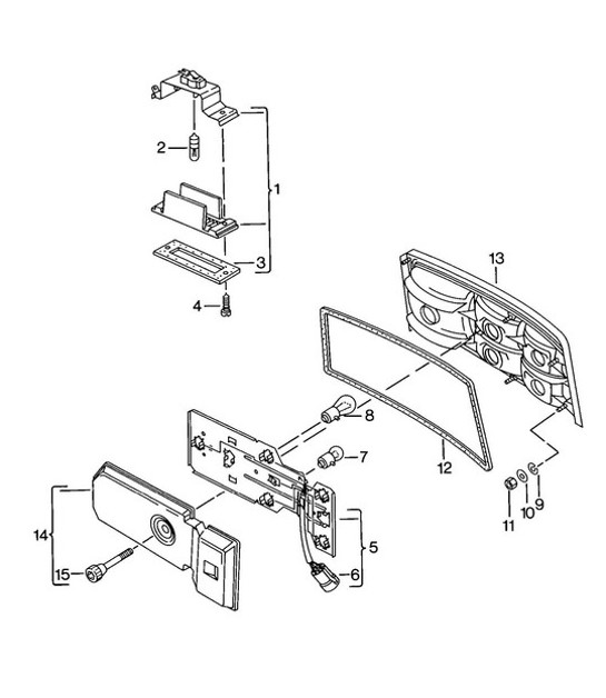 Diagram 905-010 Porsche Macan (95B) MK1 (2014-2018) Electrical equipment