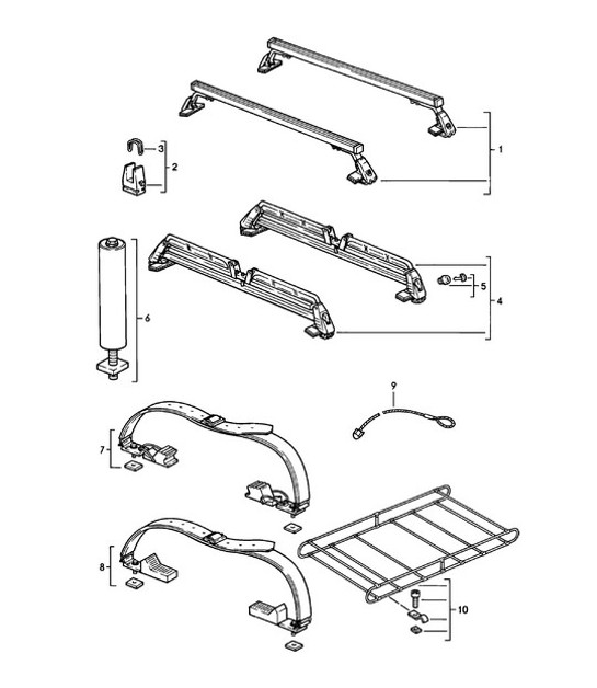 Diagram 002-005 Porsche Cayenne 9YA 2018-2023 