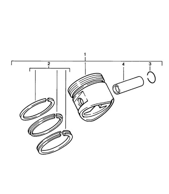 Diagram 102-005 Porsche Boxster 981 2.7L 2012-16 Engine