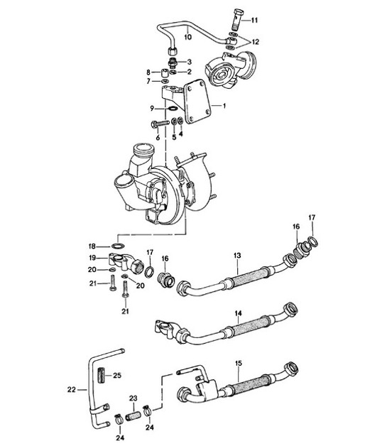 Diagram 104-010 Porsche 997 MK1 Carrera 4S 3.8L 2005-08 Moteur
